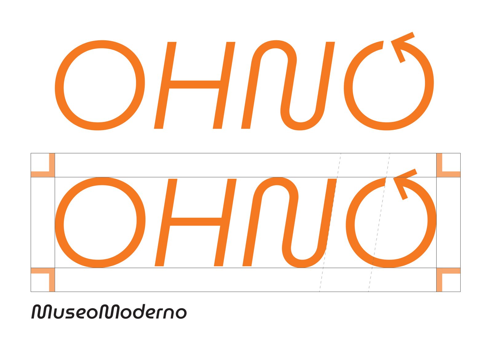OHNO logo construction